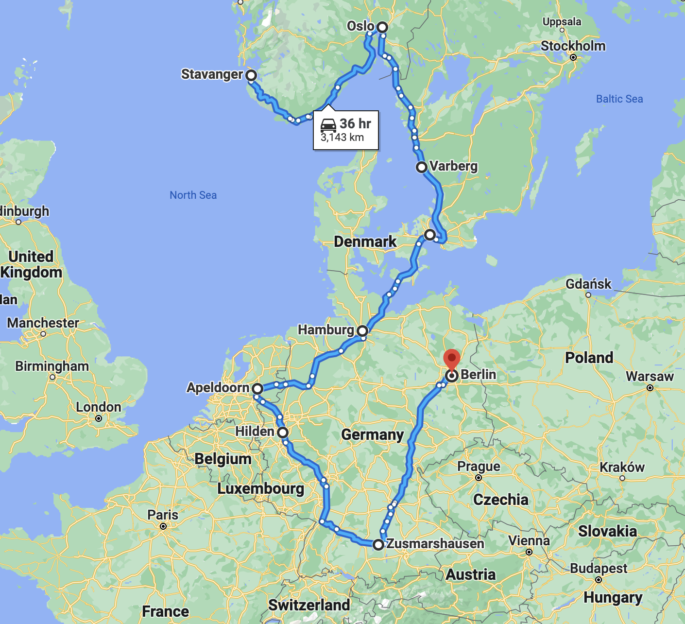 Swap deg gjennom Europa